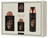 Lattafa Brioche Vanille Geschenkset 1 St. - Duft-Sets, Unisex-Parfum-Set mit pflegender Körperkosmetik für ein intensives Dufterlebnis und eine perfekte Bad-Routine.
