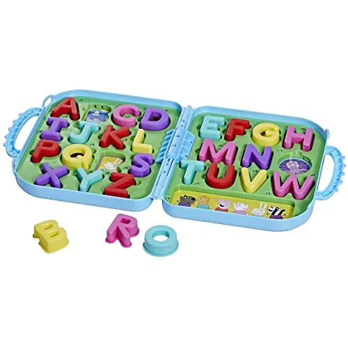 Hasbro Peppas Buchstabenbox - Alphabet-Puzzle für Vorschulkinder - Stoffbuchstaben, fördert spielerisch das Alphabet und die Sprachentwicklung im Vorschulalter.