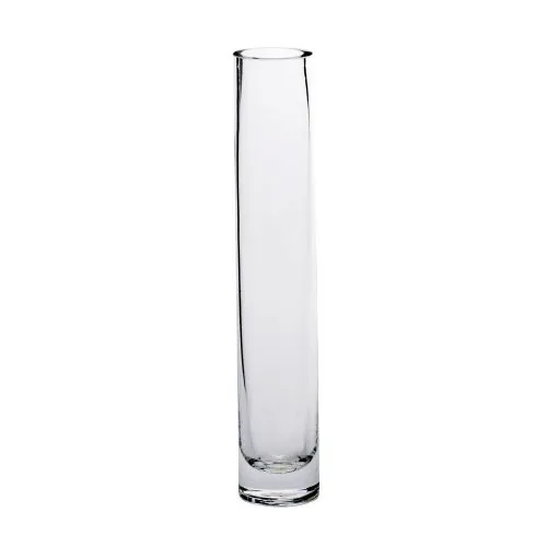 Sandra Rich Glasvase, Blumenvase SOLIFLEUR H. 22 cm D. 4cm rund transparent