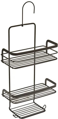 Metaltex Hängeregal Lava, 2 Etagen schwarz in schwarz von Metaltex