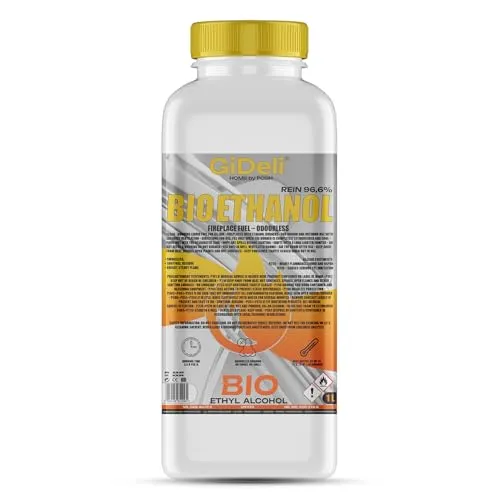 GiDeli Bioethanol 96,6% Geruchlos 1 Liter