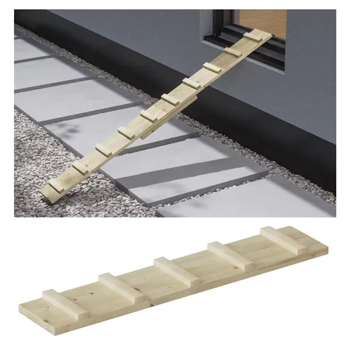 Katzenleiter Katzentreppe Katzenstufe für Balkon Treppe 1m mit Schraubhaken