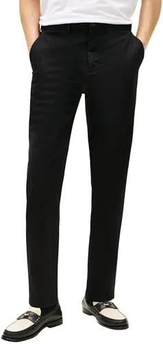 Tommy Hilfiger Herren Chino, Schwarz, 36 W/34 L - Elegante Chino-Hose von Tommy Hilfiger, perfekt für stilvolle Anlässe. Hochwertige Verarbeitung und zeitloses Design machen sie zum idealen Begleiter.