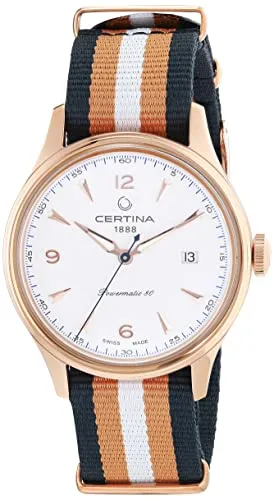 Certina DS C038.407.38.037.00 Herren Automatikuhr - Herrenuhren mit 80h Gangreserve, robustem Edelstahlgehäuse und kratzfestem Saphirglas – ideal für stilbewusste Männer.