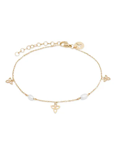Tamaris Elegantes Armband - Polierter Edelstahl IP Gold mit Zirkoniastein - Stylisches Tamaris Armband aus hochwertigem Edelstahl, wasserfest und hautfreundlich. Verstellbar bis 21 cm, ideal für besondere Anlässe oder als Geschenk.