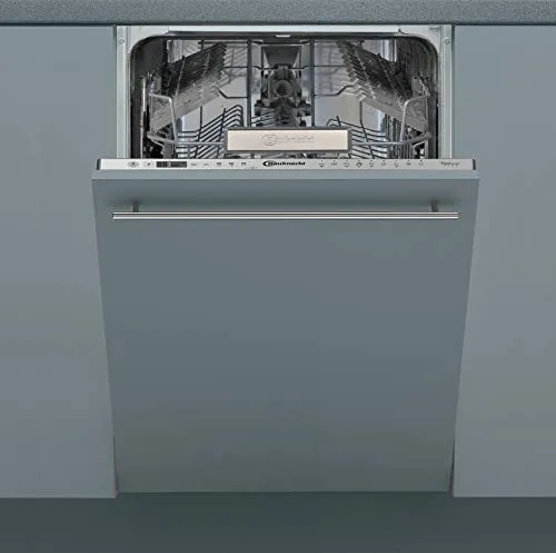 Bauknecht BSIO 3T223 PE X Vollintegrierbarer Geschirrspüler - Geschirrspüler mit 8 Programmen, PowerClean für Töpfe und Pfannen, leise mit nur 43 dB und energieeffizient – ideal für moderne Küchen.