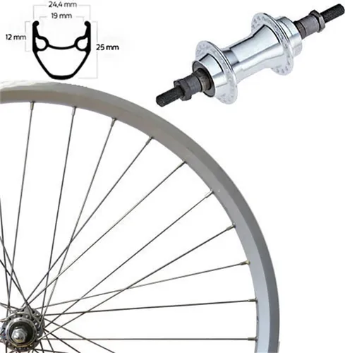 Roland Hinterrad 28 Zoll FW7, silber - Aluminiumfelge und -nabe - Hinterrad 28 Zoll, FW7 in silber, ideal für E-Bikes bis 25 km/h. Leichtes Aluminium sorgt für optimale Stabilität und Langlebigkeit.