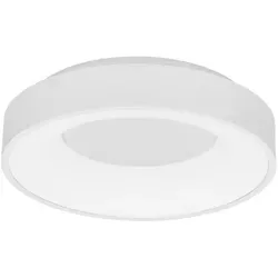 Nova Luce Deckenleuchte RANDO THIN - Moderne Deckenleuchte aus Aluminium und satiniertem Acryl, dimmbar und energieeffizient mit 30 W. Ideal für jeden Raum mit warmweißem Licht und über 20.000 Stunden Lebensdauer.