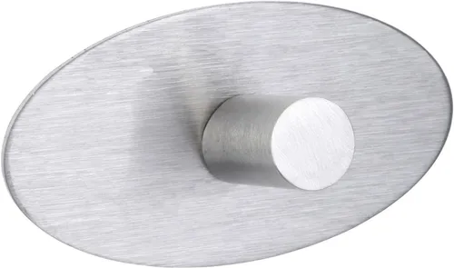 Wenko Strip-it Wandhaken Piceno Edelstahl matt, chrom, 2er-Set