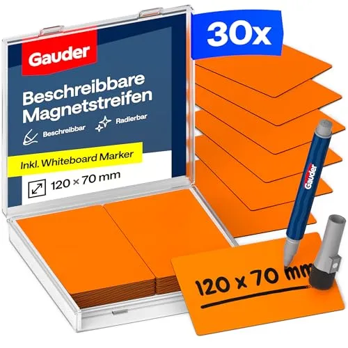 GAUDER Magnetetiketten beschreibbar von GAUDER