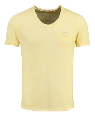 KEY LARGO Herren Soda New V-Neck T-Shirt, Pastel Yellow von KEY LARGO