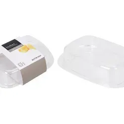 Butterdose mit Deckel - PS - Weiß