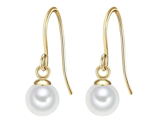 Glanzstücke München Damen Ohrhänger mit Süßwasser-Zuchtperle - Ohrringe für Damen, gefertigt aus hochwertigem 925/- Sterling Silber mit zeitlosen Süßwasser-Zuchtperlen – ideal für jeden Anlass und perfekt als Geschenk in einer eleganten Schmuckbox.