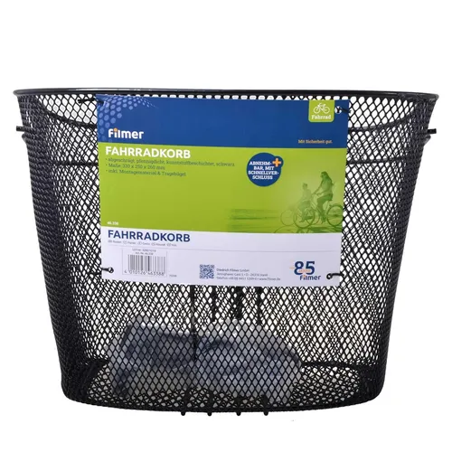 Filmer 46.338 Fahrrad Lenkerkorb mit Adapter