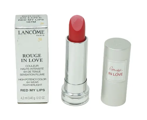 Lancôme Rouge In Love Lippenstift 187M – 4,2ml - Hochwertiger Lippenstift in transparentem Farbton, der für ein strahlendes Lippen-Make-up sorgt. Ideal für jeden Anlass und mit eleganter Textur für ein angenehmes Tragegefühl.