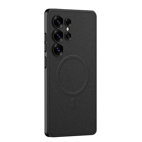 Für Samsung Galaxy S25 Ultra GKK MagSafe Kunstleder Schutz Hülle Case Schwarz