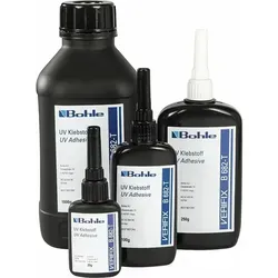 BOHLE Verifix UV-Klebstoff B 682 T - 100 g - Zubehör für Elektrowerkzeug, ideal für hochfeste Glas- und Metallverbindungen mit hoher Endfestigkeit und Schlagzähigkeit. Perfekt für Möbelbau und anspruchsvolle Konstruktionen.