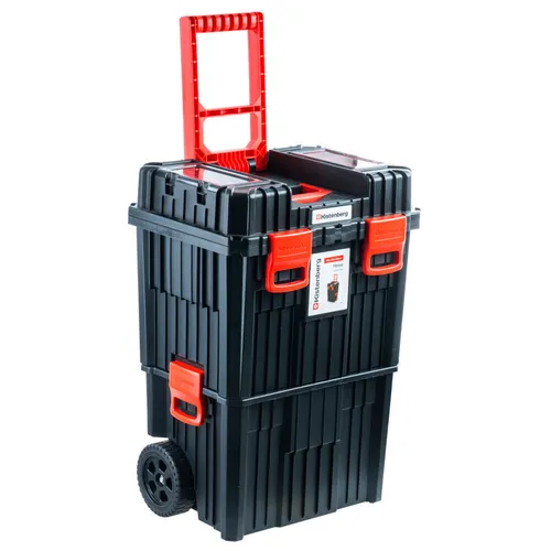 Prosperplast Werkzeugtrolley HEAVY - Robuster Werkzeugtrolley aus Kunststoff, ideal für Profis und Heimwerker. Mit 45 x 36 x 64 cm bietet er viel Stauraum und ist sofort einsatzbereit.