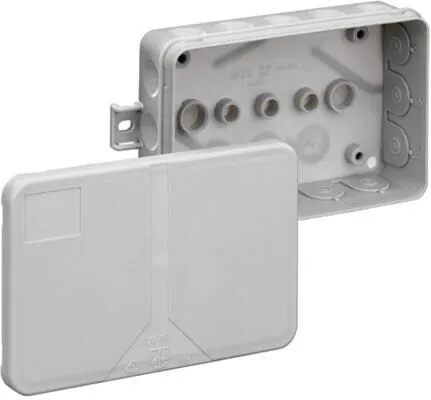 SPELSBERG Verteilerbox 34891601 - Verbindungsdose 85x130x37mm, graue Kunststoffbox für sichere elektrische Installationen