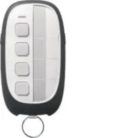 Hager Funkfernbedienung KNX TU404 - 4 Tasten, 4 Kanäle - Funkfernbedienung für KNX-Systeme mit 4 Tasten und 4 Kanälen. Ideal zum Schalten, Dimmen und Steuern von Jalousien. Mit Tastensperrfunktion und mehrfarbiger LED-Anzeige für optimalen Bedienkomfort.