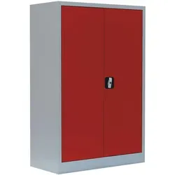 Steelboxx Mehrzweckschrank abschließbar 120x925x42,2cm - Hochschrank mit 2 verstellbaren Fachböden für optimale Aktenablage, ideal für Büros und Werkstätten. Langlebige Stahlkonstruktion mit sicherem 2-Wege-Schloss und geräuschdämpfenden Türen.