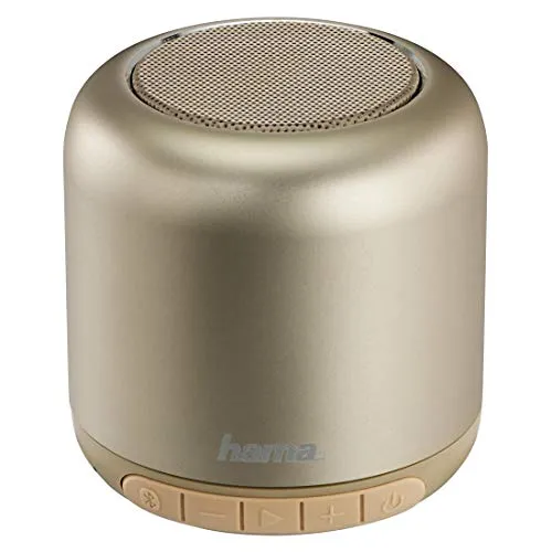 Hama Mobiler Bluetooth-Lautsprecher Steel Drum, goldfarben