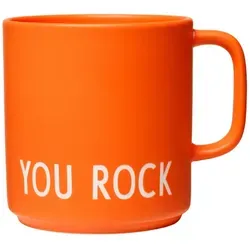 Favourite You Rock Becher mit Henkel orangefarben in orange von DESIGN LETTERS