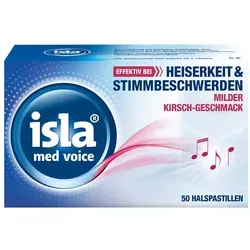 isla med voice Halspastillen bei Heiserkeit & Stimmbeschwerden