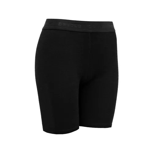 DEVOLD Duo Active Merino 205 Boxer Wmn - Unterhose für Damen, schwarz, Größe L - Hochwertige Unterwäsche aus Merinowolle und ThermoLite für optimalen Feuchtigkeitstransport und Temperaturregulierung. Ideal für Outdoor-Aktivitäten in jeder Jahreszeit.