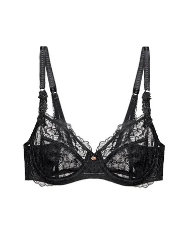 Triumph Bügel-BH in Schwarz - 90B - Funktionsunterwäsche mit unwattierten Cups und verstellbaren Trägern für optimalen Halt, verziert mit eleganter Spitze für einen femininen Look.