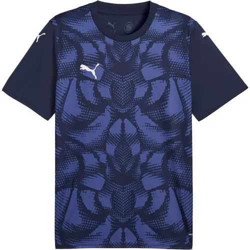 Puma Teamultimate Trikot - Blau für Sportler - Das Puma Teamultimate Trikot bietet leichtes, atmungsaktives Material für optimalen Komfort und Belüftung. Ideal für Training und Freizeit, sorgt es für maximale Bewegungsfreiheit und besticht durch sein modernes Design.