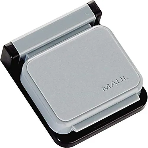 Maul Planhalter-Magnetclips Hebel 6240084, grau, S - Diverse H - Selbstklebende Magnetclips für große Formate, rückstandsfrei ablösbar und wiederverwendbar. Ideal zum Aufhängen von Vorlagen mit nur einer Person.