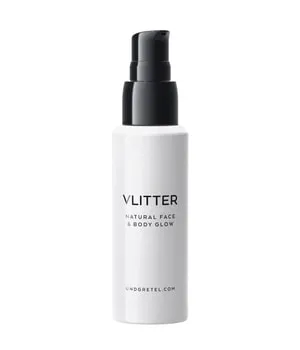 UND GRETEL VLITTER Natural Face & Body Glow Highlighter 30 ml - Cool Moon 01 - Make-up: Zertifizierter Bio-Liquid Highlighter mit Aloe Vera und Magnolienextrakt für einen strahlenden, natürlichen Glow - ideal für jeden Anlass.