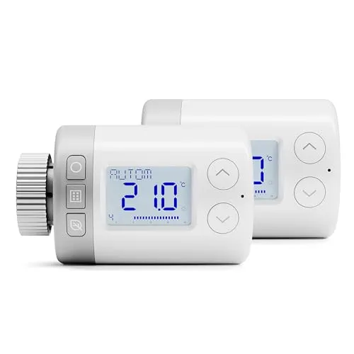 Honeywell Home Rondostat HR27 - Intelligenter Heizkörperregler 2 Pack - Programmierbare Thermostate für Zuhause mit präziser Temperaturregelung, energiesparend und einfach zu installieren. Ideal für individuelle Raumtemperatursteuerung ohne App oder WLAN.