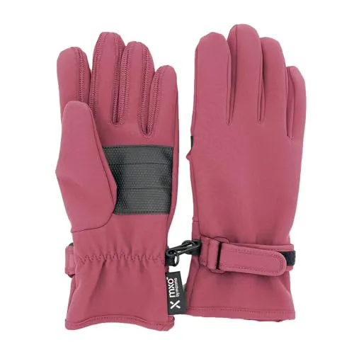 maximo Kids-Fingerhandschuhe Softshell, Klettriegel in rot von Maximo