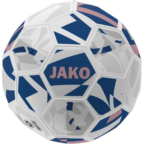 Jako Fußball Trainingsball Futsal 2368 - Weiß - FIFA Quality Pro Futsal Fußball in Weiß-Navy-Dusky-Pink, ideal für Erwachsene, bietet optimale Spielkontrolle und Langlebigkeit.