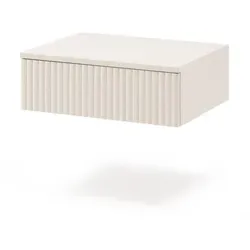 Hängender Nachttisch SOFT mit 1 Schublade in Kaschmir in beige von Beautysofa