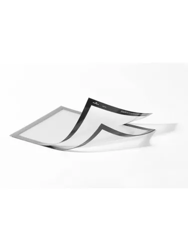 DURABLE Magnetrahmen DIN A4 silber - 2er Set mit praktischer Magnetrückseite für flexibles Wechseln von Informationen auf ferrometallischen Flächen