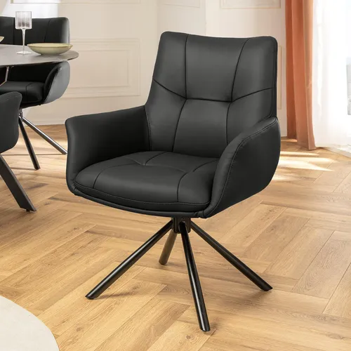 Riess-Ambiente Drehstuhl SIGNATURE Schwarz in schwarz von Riess-Ambiente