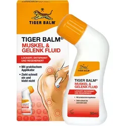 Tiger Balm Muskel & Gelenk Fluid 90 ml - Fußpflege, lindert Verspannungen und Schmerzen durch seine wohltuende Formel, ideal für Büroarbeit und lange Reisen.
