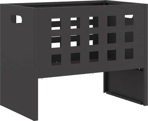 vidaXL Feuerstelle Rechteckig Schwarz 50x30x40 cm - Feuerstelle aus robustem Stahl, ideal für gemütliche Abende im Garten oder auf der Terrasse. Größe: 50x30x40 cm, modernes Design in Schwarz.