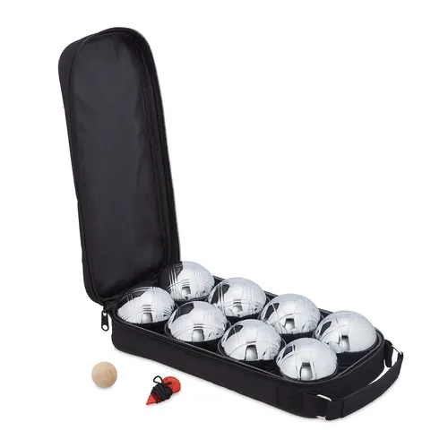Boule Set mit Tragetasche - 8 Kugeln für Freizeit und Outdoor - Boule / Petanque Set mit 8 hochwertigen Stahlkugeln, ideal für Outdoor-Aktivitäten. Inklusive praktischer Tragetasche für einfachen Transport.