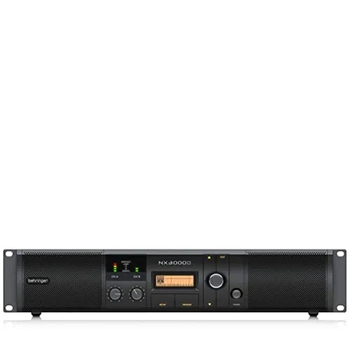 Behringer NX3000D 3000-Watt-Class-D-Leistungsverstärker - Mischpulte mit revolutionärer kühllaufender Technologie, DSP-Steuerung und SmartSense für optimale Lautsprecheranpassung und rauschfreies Audio.