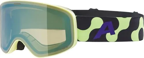 ALPINA FERNIE Q-LITE - Verspiegelte Skibrille für Kinder - Skibrillen mit Q-LITE Technologie, ideal für Brillenträger. Kontrastverstärkende Gläser verbessern Sichtbarkeit im Schnee und bieten 100% UV-Schutz.