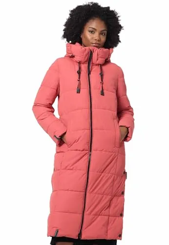 MARIKOO Damen Winterjacke Steppmantel B985 - Stylischer, warmer Parka - Entdecken Sie die trendige Damen Winterjacke von Marikoo. Diese lange Steppjacke bietet höchsten Tragekomfort, eine optimale Passform und schützt zuverlässig vor Kälte. Der hohe Kragen und der Kinnschutz sorgen für zusätzlichen Komfort.