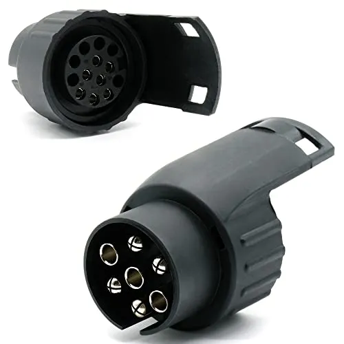 Kurzadapter 7 polig PKW auf 13 polig Anhänger 12V Adapter AHK Anhängerkupplung
