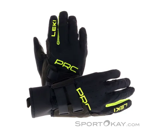 LEKI Unisex-Adult Leki Skistock - black-neon yellow - Langlauf Skistock mit Trigger Shark-Technologie für höchsten Komfort und Sicherheit, ideal für aktive Wintersportler.