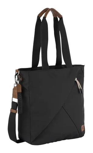 CAMEL ACTIVE Aurum Shopper, Damen, schwarz, 39x31x12cm - Handtaschen aus leichtgewichtigem, recyceltem Nylon mit feinen Details. Ideal für den Alltag, bietet dieser Shopper viel Stauraum und stylisches Design.