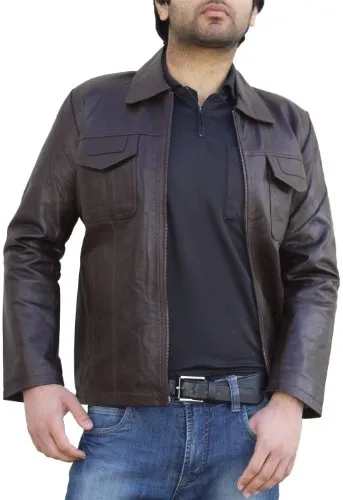 German Wear Lederjacke Trend Fashion lammnappa Echtleder Jacke Nappa Leder Braun 56