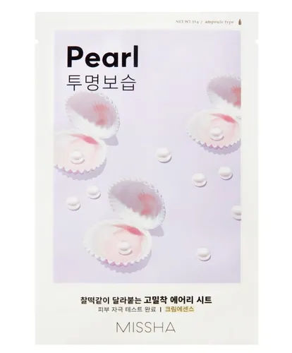 MISSHA Airy Fit Mask Pearl - Tuchmaske für strahlende Haut - Sonstige Gesichtspflegeartikel mit pflegendem Perlenextrakt, sorgt für strahlende Haut und passt sich dank umweltfreundlichem Reispapier perfekt an die Konturen an.